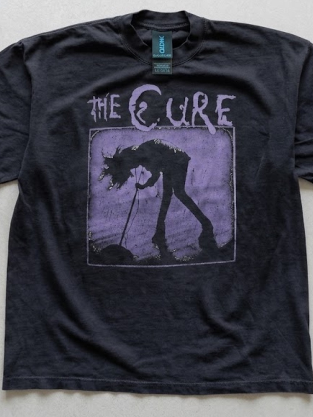 Gildan Black Short-Sleeve Tee with The Cure Graphic